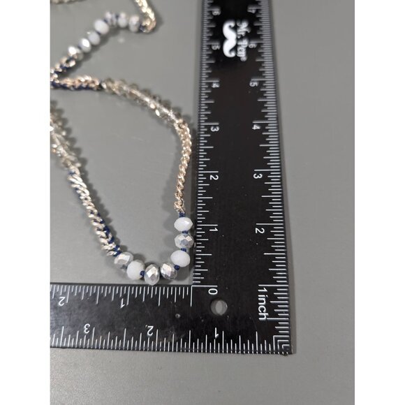 Chloe + Isabel Glass Chain Cord Necklace Layering Boho Chic 28" - Picture 9 of 9